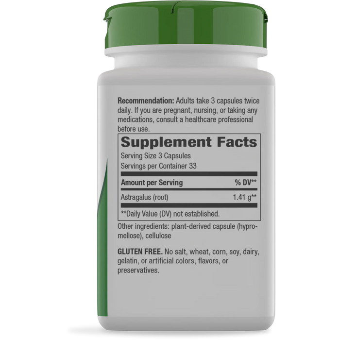 Nature's Way Astragalus 470 mg - 100 Capsules - Health As It Ought to Be