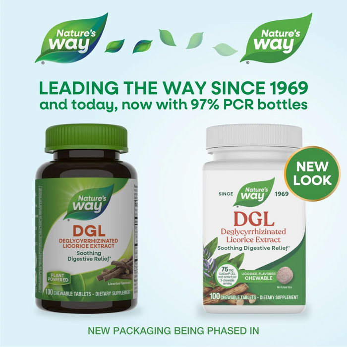 Nature's Way DGL Licorice Flavored - 100 Chewable Tablets - Health As It Ought to Be