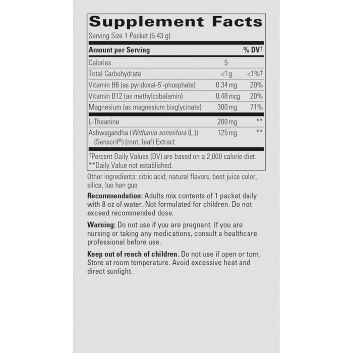 Integrative Therapeutics Cortisol Manager Calm Drink Mix - 30 Packets