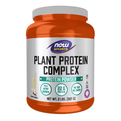 Now Foods Plant Protein Complex, Creamy Vanilla Powder - 2 lbs. - Health As It Ought to Be