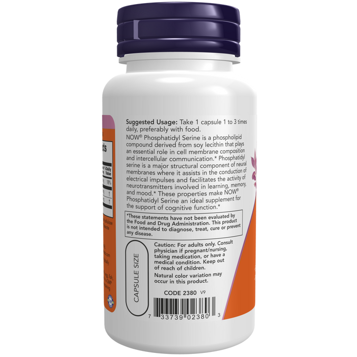 Now Foods Phosphatidyl Serine 100 mg - 60 Veg Capsules