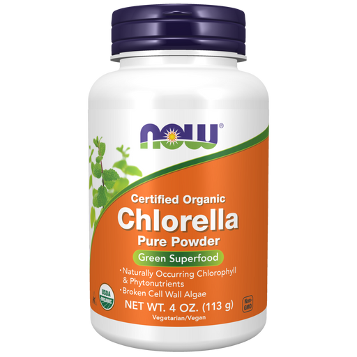 Now Foods Chlorella Certified Organic Pure Powder - 4 oz. - Health As It Ought to Be