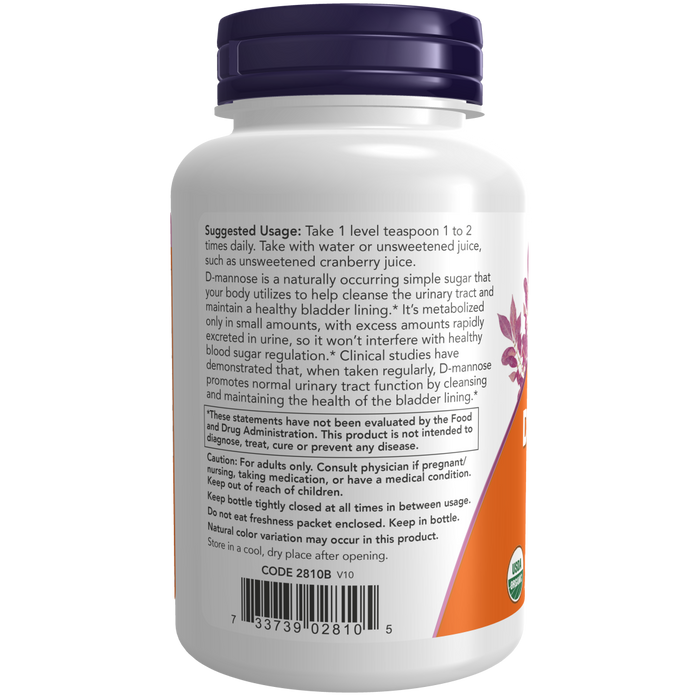 Now Foods D-Mannose Powder 2 gr - 3 oz. - Health As It Ought to Be