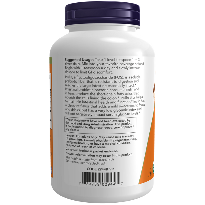 Now Foods Inulin Prebiotic Powder - 8 oz.