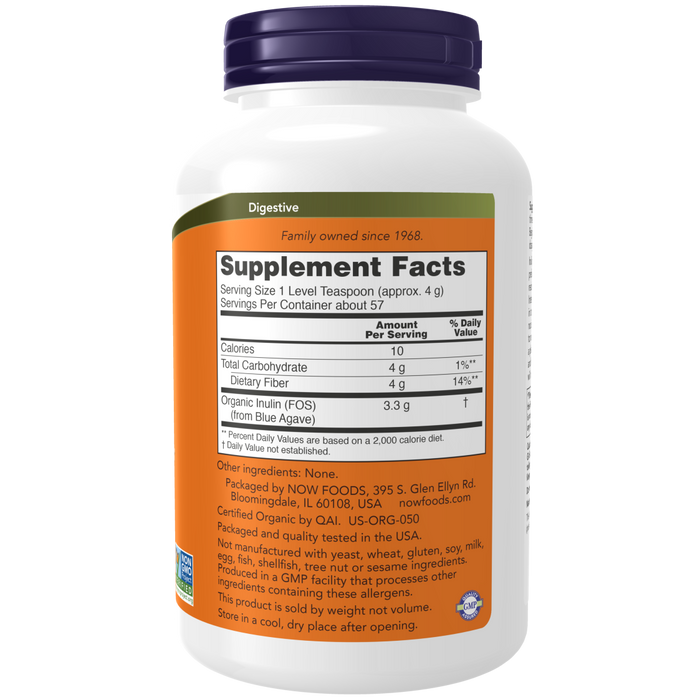 Now Foods Inulin Prebiotic Powder - 8 oz.