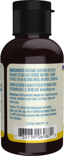 Now Foods Stevia Lemon Twist - 2 oz. PATIENT ONLY - Health As It Ought to Be