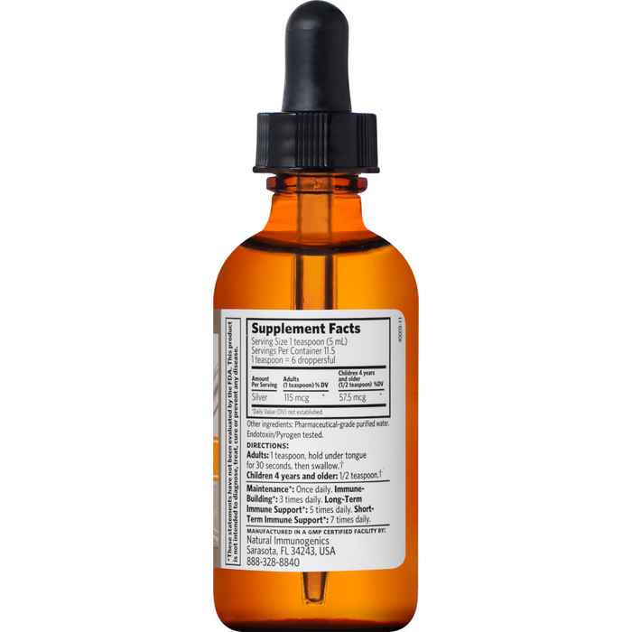 Natural Immunogenics Corp. Argentyn 23® Colloidal SILVER - Dropper 2 oz. - Health As It Ought to Be