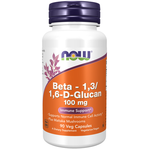 Now Foods Beta 1,3/1,6- D-Glucan 100 mg - 90 Veg Capsules - Health As It Ought to Be