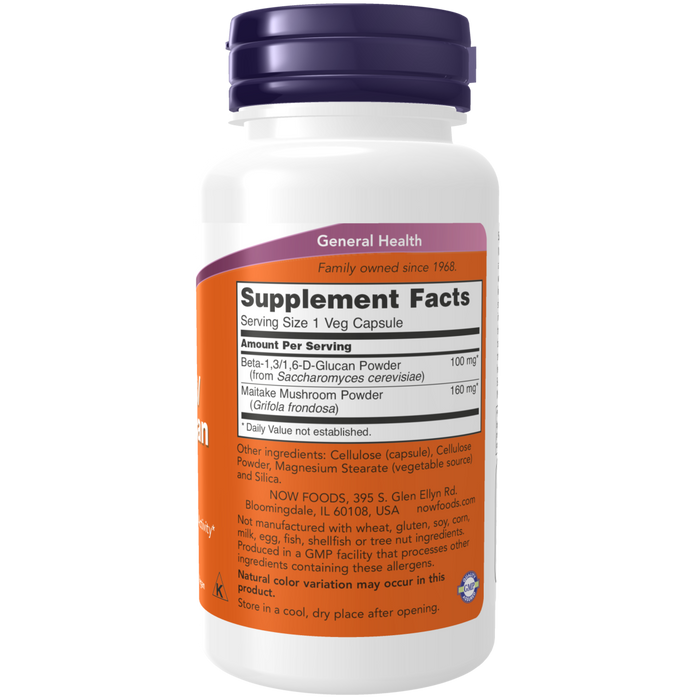 Now Foods Beta 1,3/1,6- D-Glucan 100 mg - 90 Veg Capsules - Health As It Ought to Be