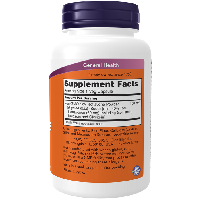 Now Foods Soy Isoflavones 60 mg - 120 Veg Capsules - Health As It Ought to Be