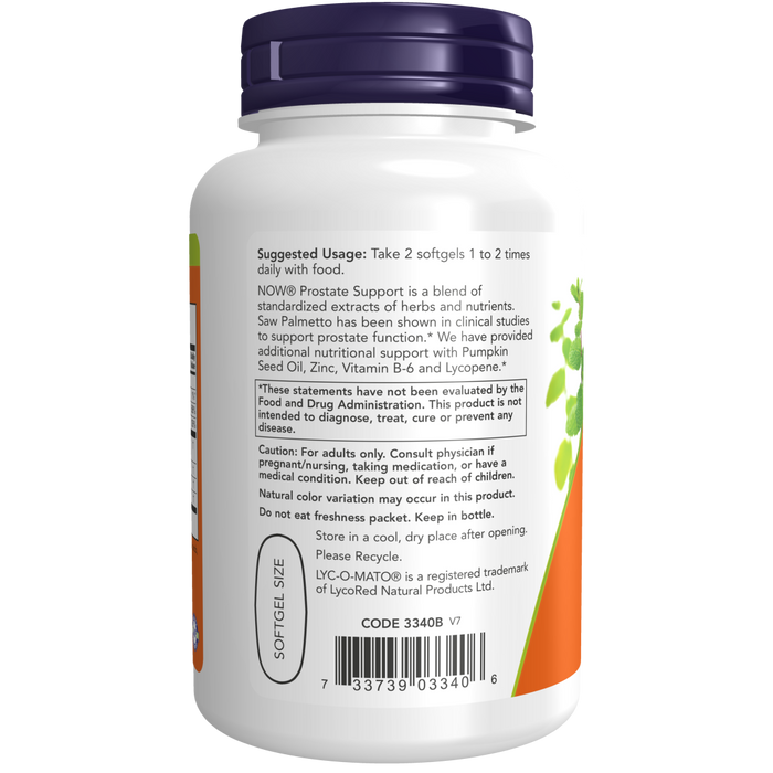 Now Foods Prostate Support - 90 Softgels - Health As It Ought to Be