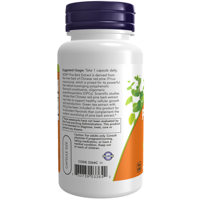 zSTACY Now Foods Pine Bark Extract 240 mg - 90 Veg Capsules - Health As It Ought to Be