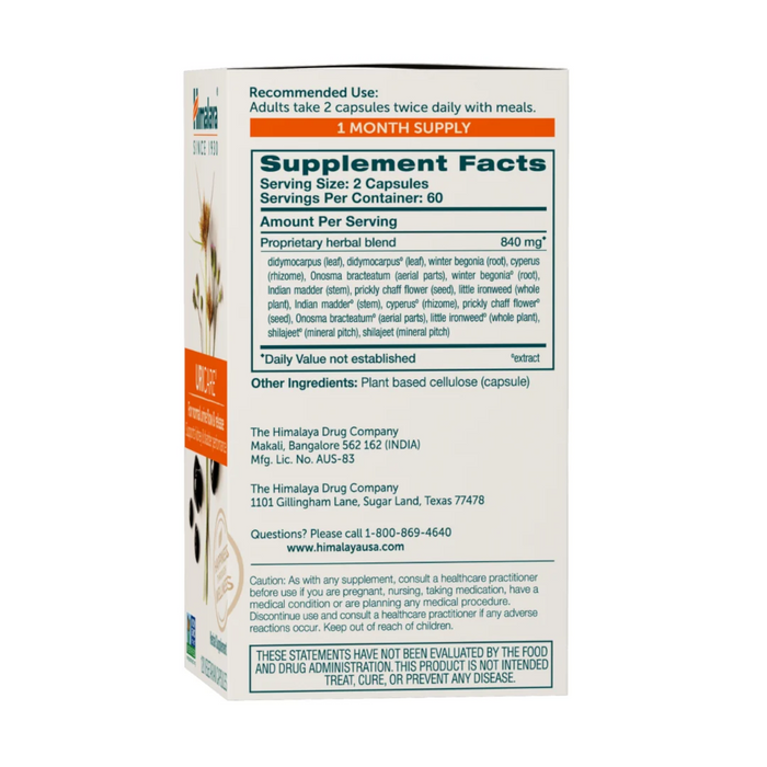 Himalaya Herbal Healthcare Uricare - 120 Capsules