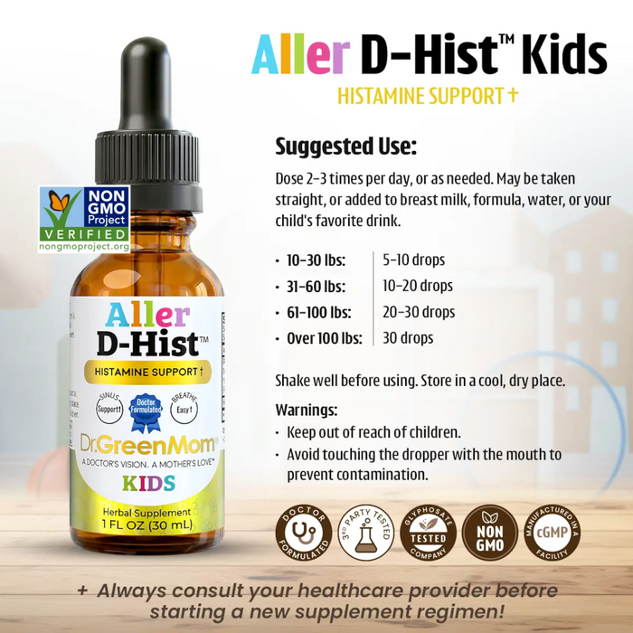Dr. Green Mom Kids D-Hist - 1 fl oz.