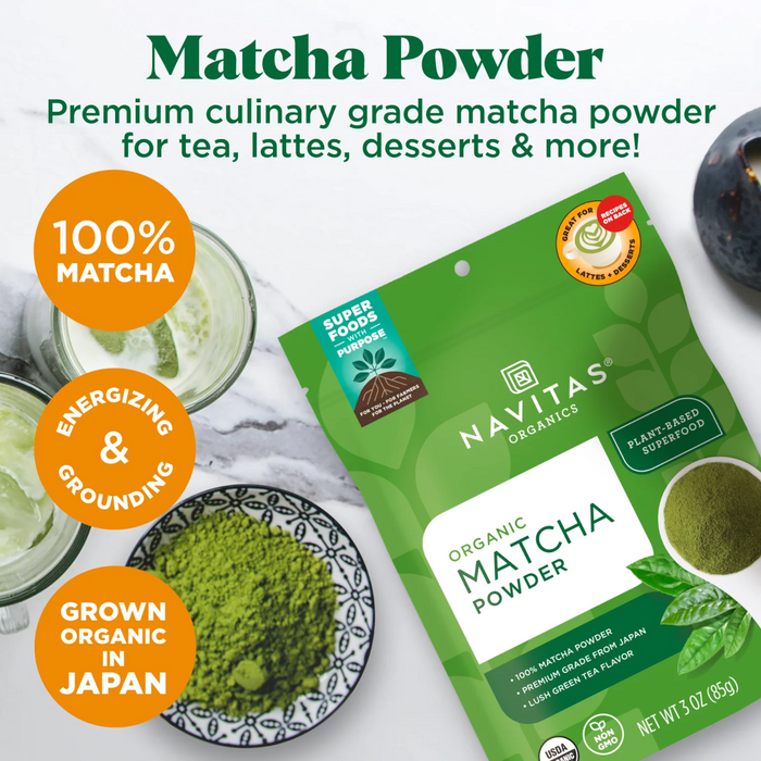 Navitas Matcha Powder - 3 oz. - Health As It Ought to Be