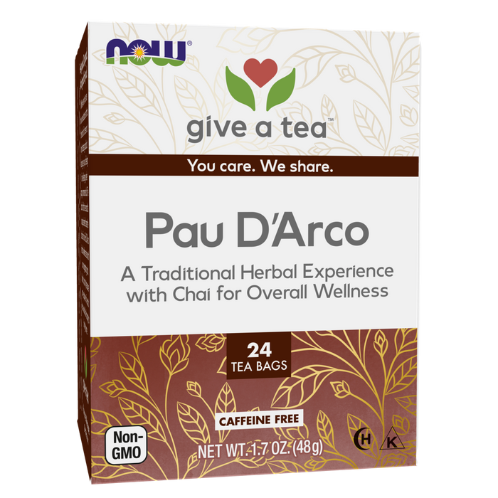Now Foods Pau D'Arco Tea - 24 Tea Bags - Health As It Ought to Be