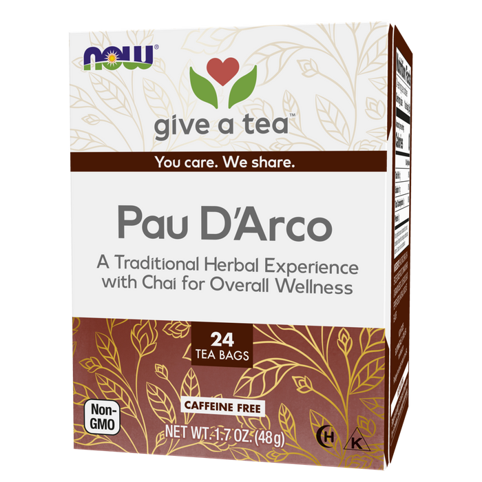 Now Foods Pau D'Arco Tea - 24 Tea Bags - Health As It Ought to Be