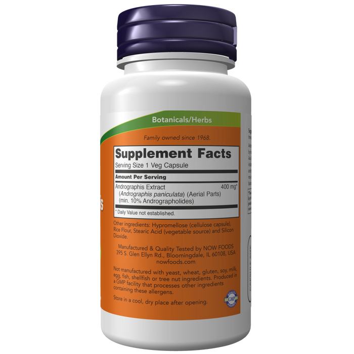 Now Foods Andrographis 400 mg - 90 Veg Capsules - Health As It Ought to Be