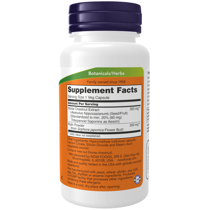 Now Foods Horse Chestnut 300 mg - 90 Veg Capsules - Health As It Ought to Be