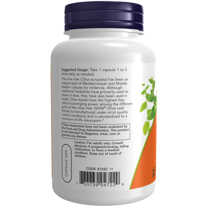 Now Foods Olive Leaf Extract 500 mg - 120 Veg Capsules