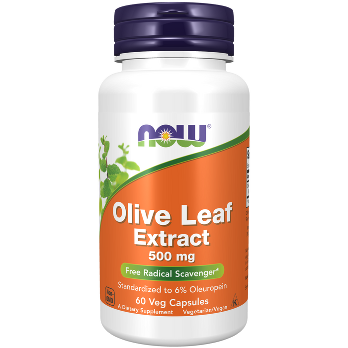 Now Foods Olive Leaf Extract 500 mg - 60 Veg Capsules - Health As It Ought to Be