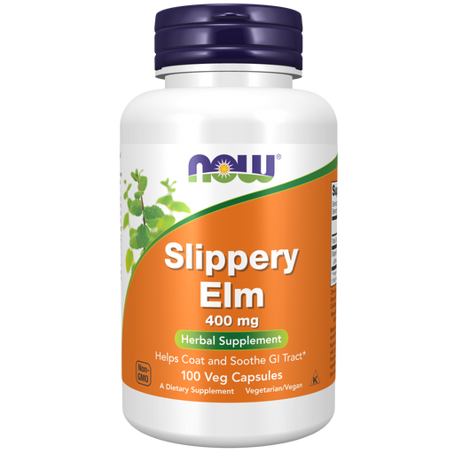Now Foods Slippery Elm 400 mg - 100 Veg Capsules - Health As It Ought to Be