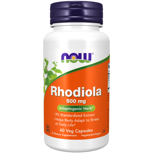 Now Foods Rhodiola 500 mg - 60 Veg Capsules - Health As It Ought to Be