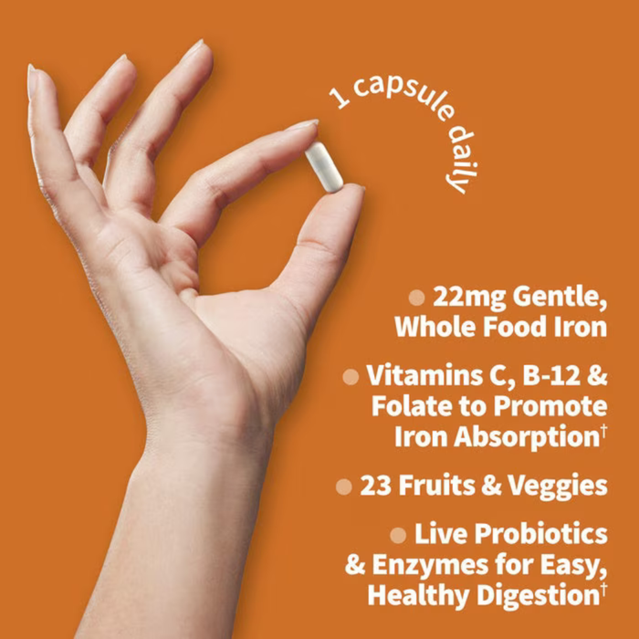 Garden of Life Vitamin Code® RAW Iron - 30 Vegan Capsules - Health As It Ought to Be