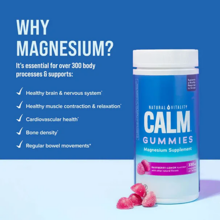 Natural Vitality Natural Calm Gummies - 120 Gummies - Health As It Ought to Be