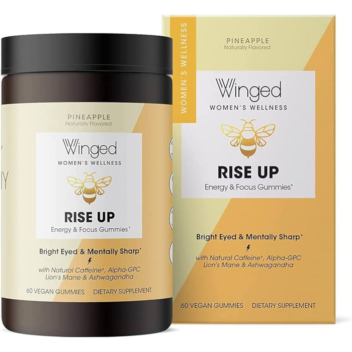 Winged Nutrition LLC Rise Up Energy & Focus Gummies - 60 Vegan Gummies PATIENT ONLY - Health As It Ought to Be