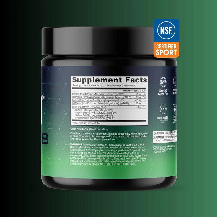 CleanForm Nutrition GoBHB - 30 Servings