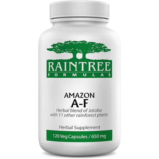 RAINTREE FORMULAS Amazon A-F 650 mg - 120 Vegetarian Capsules - Health As It Ought to Be