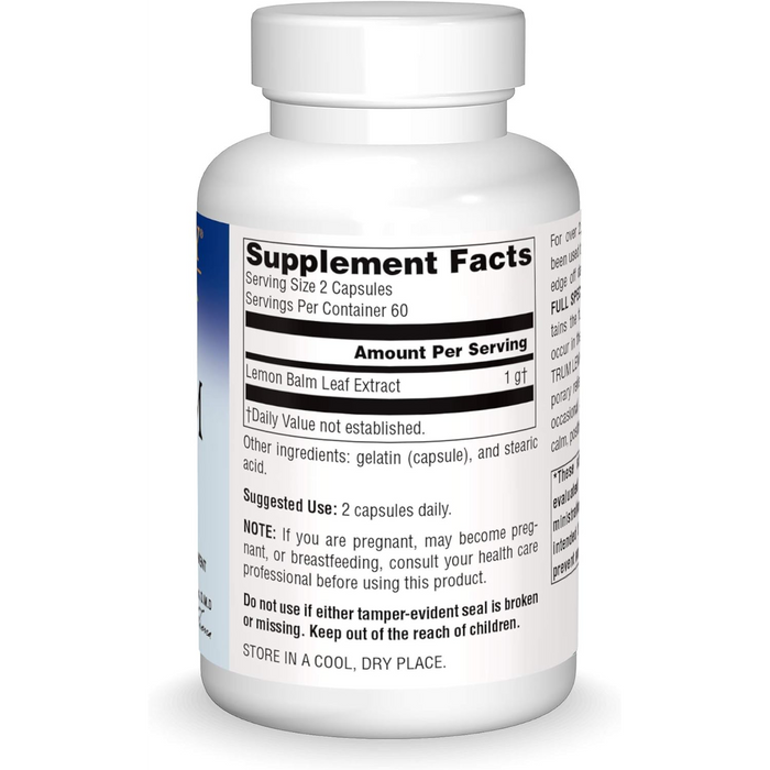 Planetary Herbals Lemon Balm Full Spectrum 500 mg - 120 Capsules - Health As It Ought to Be