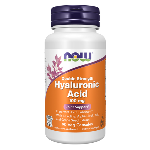 Now Foods Hyaluronic Acid, Double Strength 100 mg - 90 Veg Capsules - Health As It Ought to Be