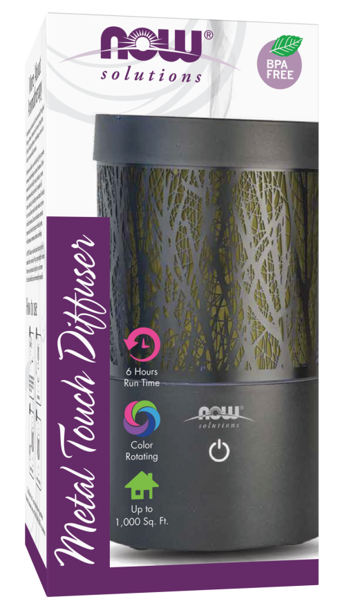 Now Foods Black Metal Touch Diffuser PATIENT ONLY - Health As It Ought to Be
