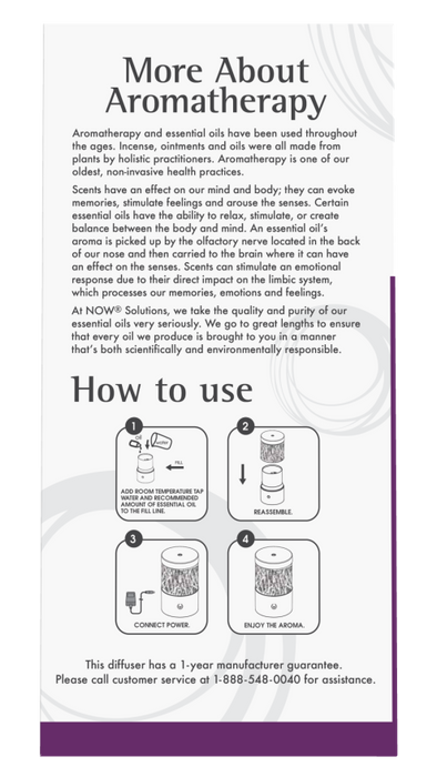 Now Foods Black Metal Touch Diffuser PATIENT ONLY - Health As It Ought to Be