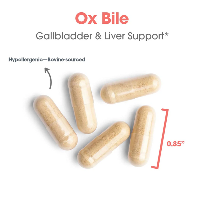 Allergy Research Group Ox Bile 125 mg - 180 Vegicaps