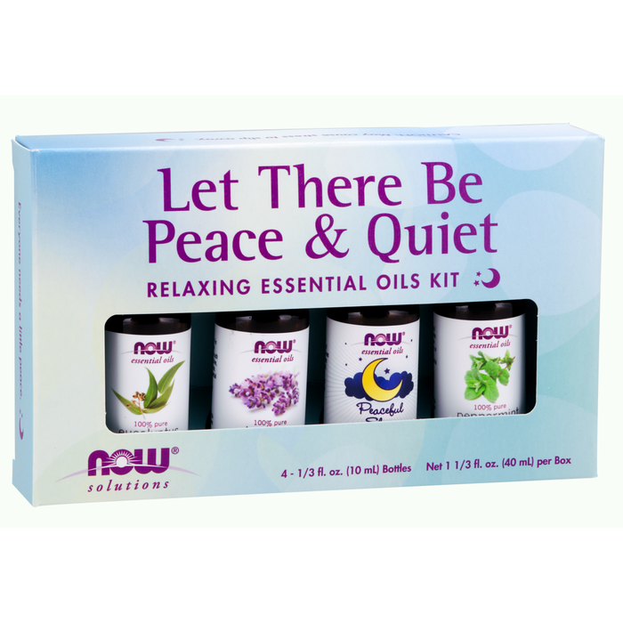 Now Foods > Let There Be Peace and Quiet Essential Oil Kit - 4 bottles (1/3 oz each) PATIENT ONLY - Health As It Ought to Be