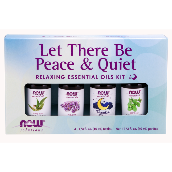 Now Foods > Let There Be Peace and Quiet Essential Oil Kit - 4 bottles (1/3 oz each) PATIENT ONLY - Health As It Ought to Be