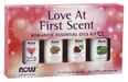 Now Foods Love At First Scent Essential Oils Kit (4 - 1/3 oz bottles) PATIENT ONLY - Health As It Ought to Be