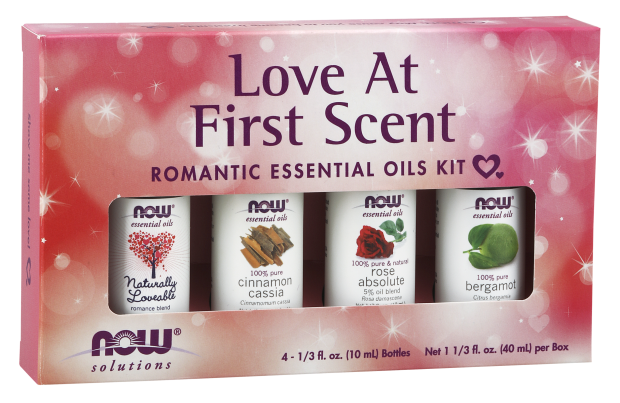 Now Foods Love At First Scent Essential Oils Kit (4 - 1/3 oz bottles) PATIENT ONLY - Health As It Ought to Be