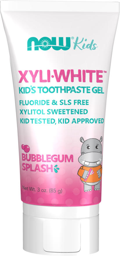 Now Foods Kids Xyliwhite Bubblegum Splash Toothpaste Gel for Kids 3oz PATIENT ONLY - Health As It Ought to Be