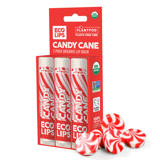 Eco Lips Candy Cane 3 pack - Seasonal PATIENT ONLY - Health As It Ought to Be