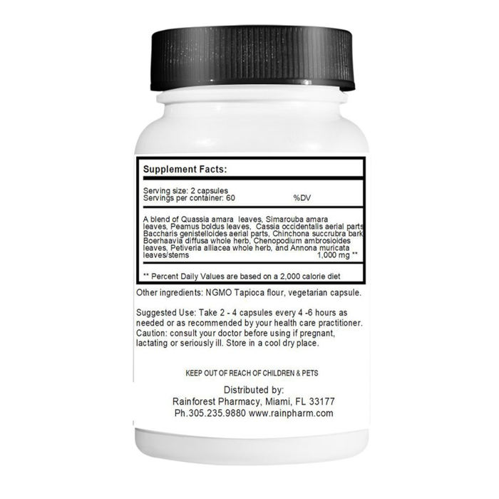 zSTACY Rainforest Pharmacy Amazon A-P 650 mg - 120 Vegetarian Capsules - Health As It Ought to Be