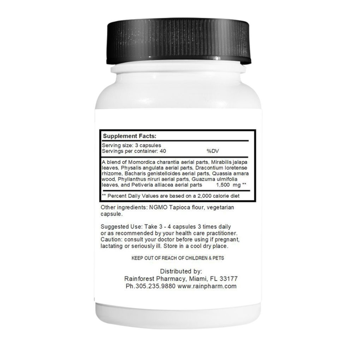zSTACY Rainforest Pharmacy Amazon A-V 500 mg - 120 Vegetarian Capsules - Health As It Ought to Be