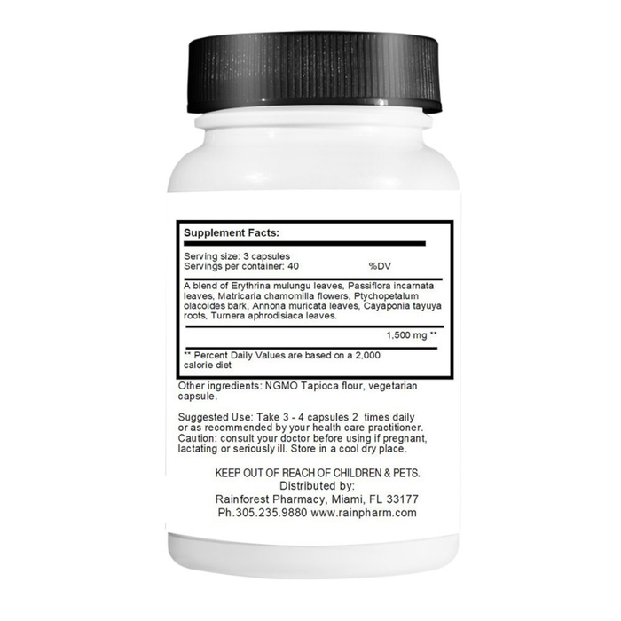 zSTACY Rainforest Pharmacy Amazon Mood Support 650 mg - 120 Vegetarian Capsules - Health As It Ought to Be