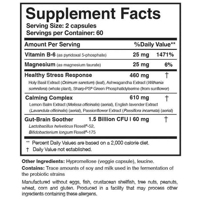 Researched Nutritionals AnxiaEase - 120 Capsules - Health As It Ought to Be