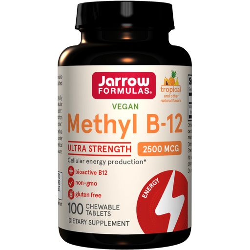 Jarrow Formulas Vegan Methyl B-12 2500mcg - 100 Chewable Tablets - Health As It Ought to Be