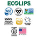 Eco Lips Vegan Bee Free Organic Lip Balm, Unflavored Single Tube PATIENT ONLY - Health As It Ought to Be