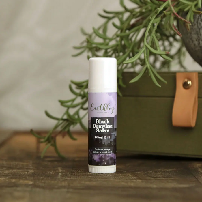 Earthley Black Drawing Salve - .5 oz.
